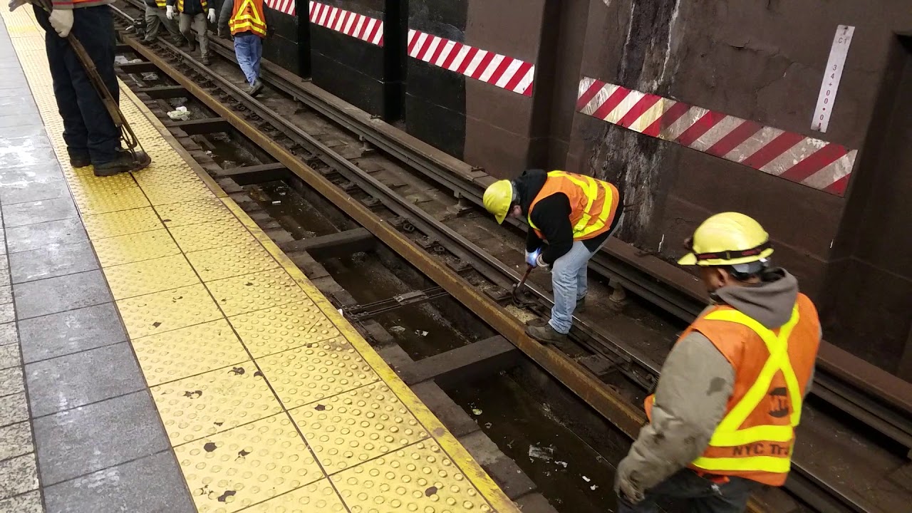 2/7 HEAVY-DUTY MTA 2nd Rail WORK IRT 7 Train Grand Central to Hudson Yards
