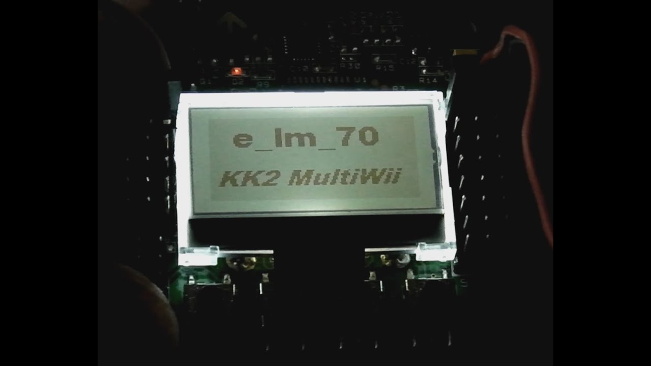KK2.1 does MultiWii with GPS : the LCD GUI