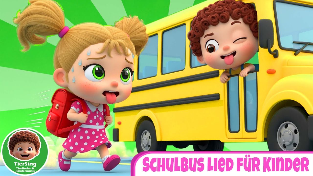 Schulbus Lied f&uuml;r Kinder | Morgens mit Freunden zur Schule 🎵 TierSing &ndash; Kinderlieder & Lernlieder