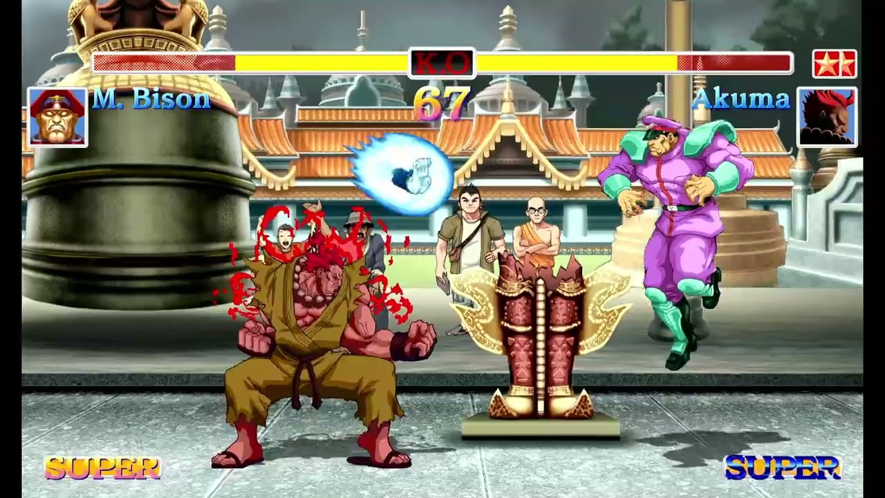 Ultra Street Fighter II(Switch)-M.Bison vs Akuma III 