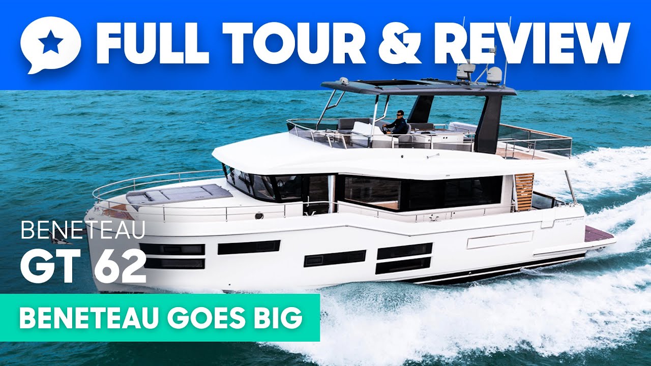 Обзор и экскурсия по яхте Beneteau Grand Trawler 62 | YachtBuyer