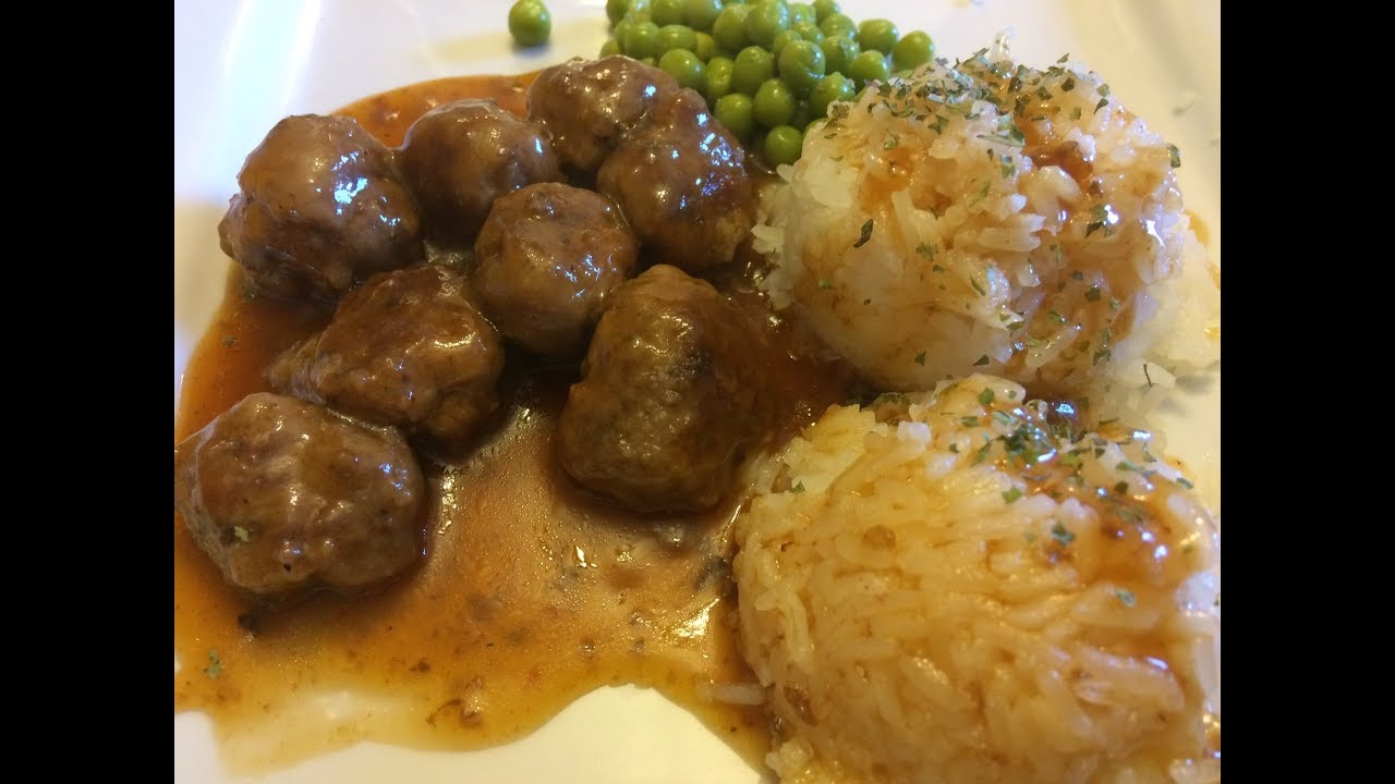 Sweet and Sour Meatballs with Steamed Rice - Bonita's Kitchen