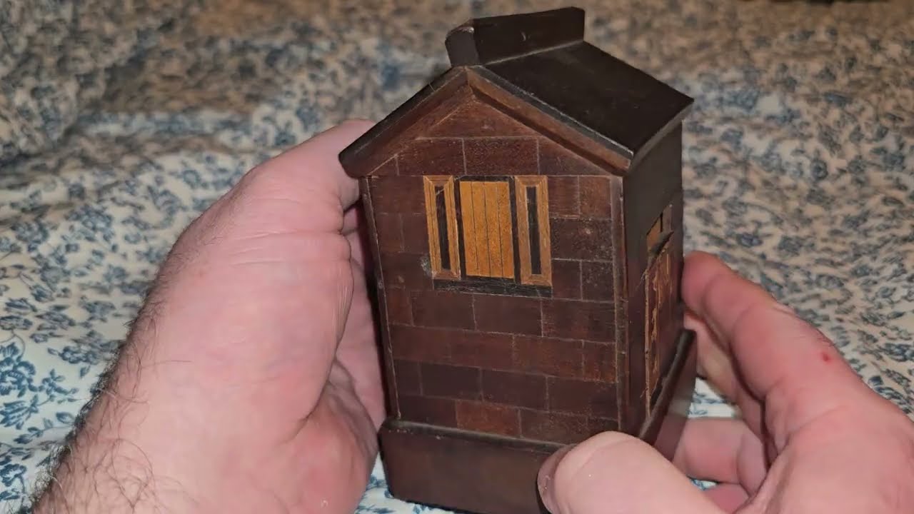 Vintage wooden Japanese puzzle box