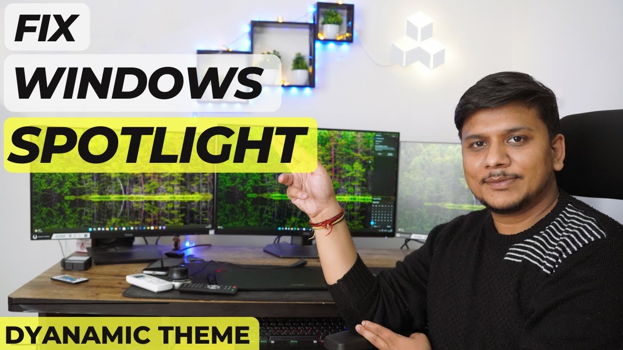 Windows 11 #Spotlight  Fix : Wallpaper not changing fix using Dynamic theme