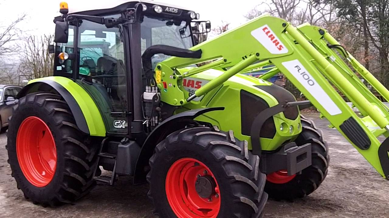 Claas Axos 340CX c/w Claas FL100 loader