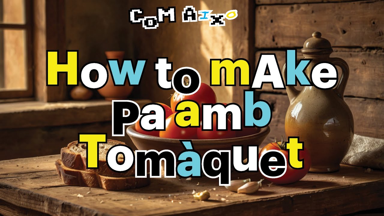 How to make Pa amb Tom&agrave;quet -  Vegan 'Catalan' tapas recipe - Spanish Tapas Tomato Bread
