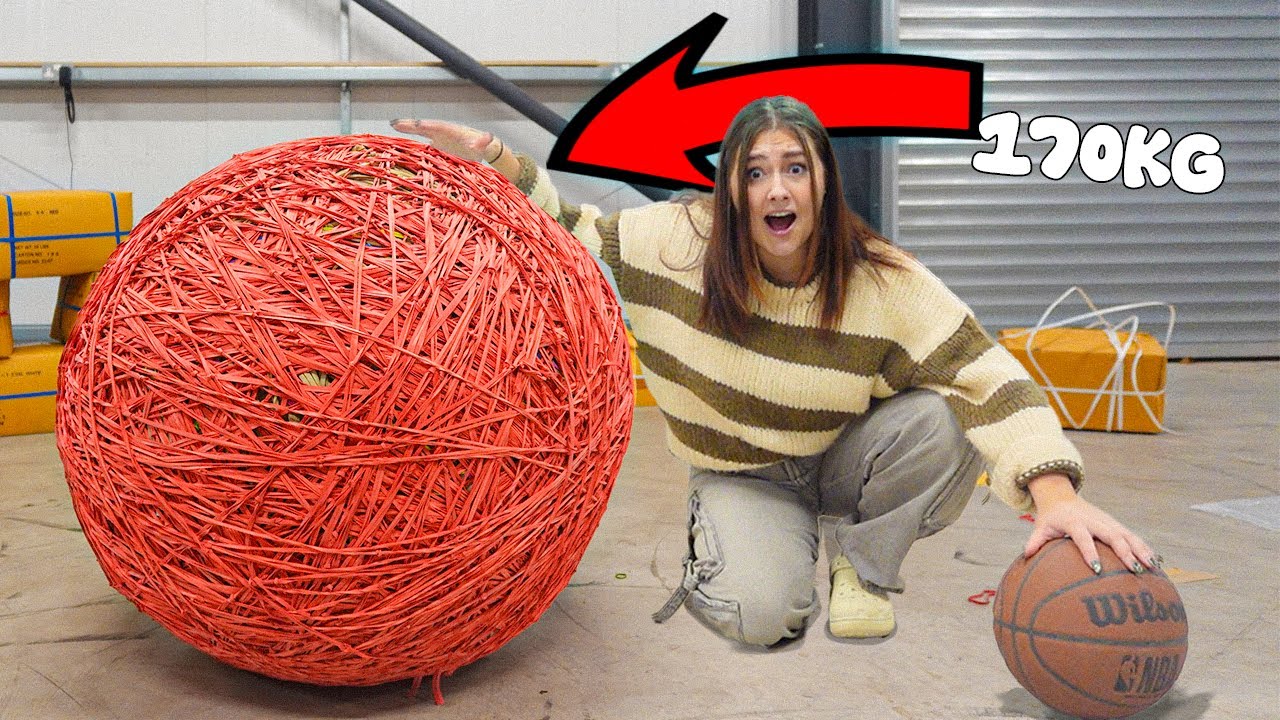 Making The WORLDS BIGGEST Rubber Band Ball!😱