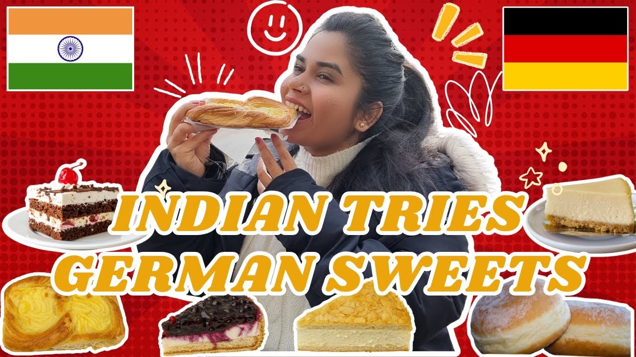 First Time Trying German Street Sweets! (Indian in Germany) 😋