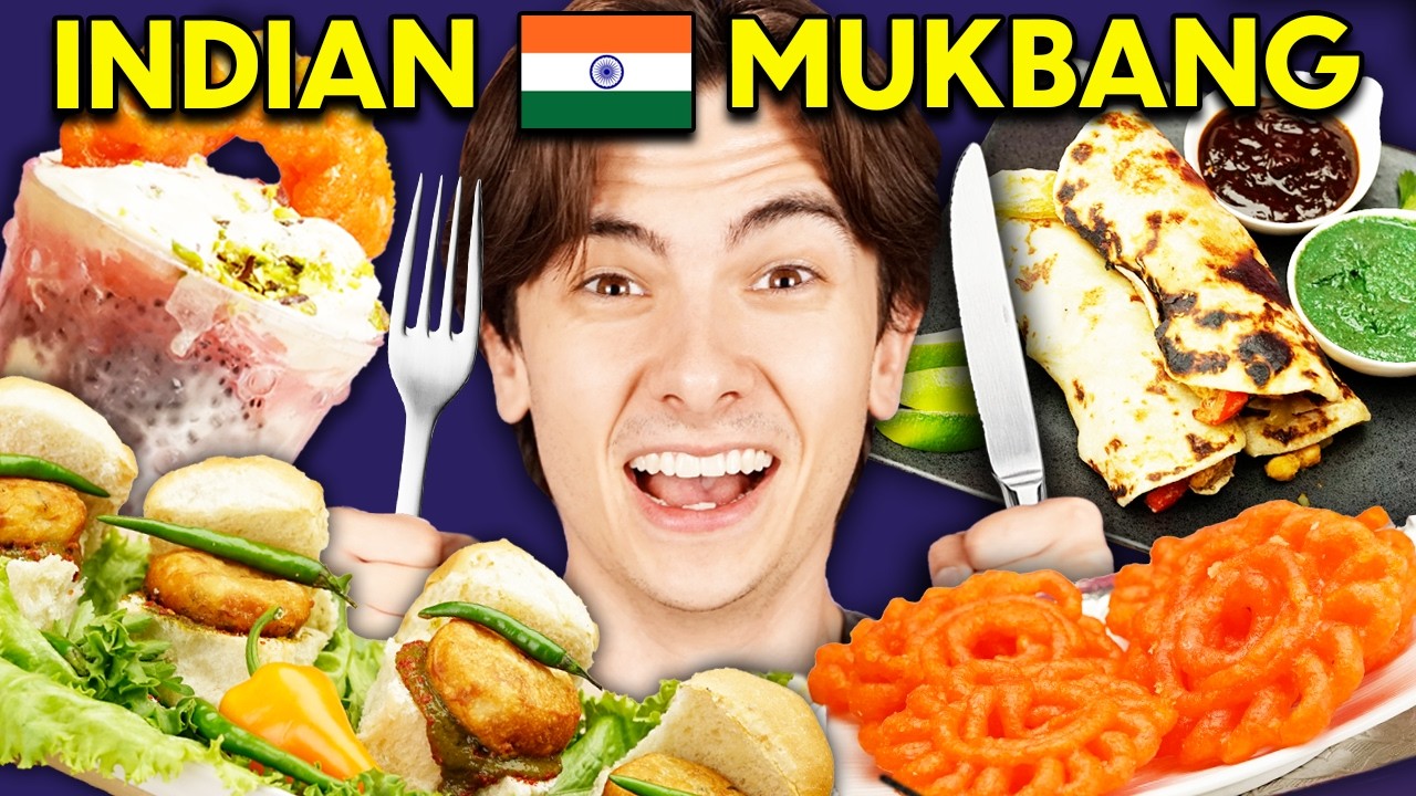 5 Hungry People Vs. 1 Indian Feast!