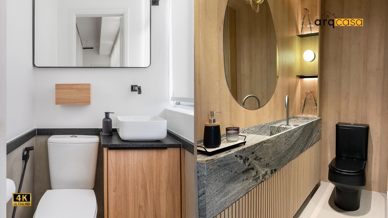 Lavabos Decorados: 100 Inspira&ccedil;&otilde;es que V&atilde;o Valorizar Sua Casa!
