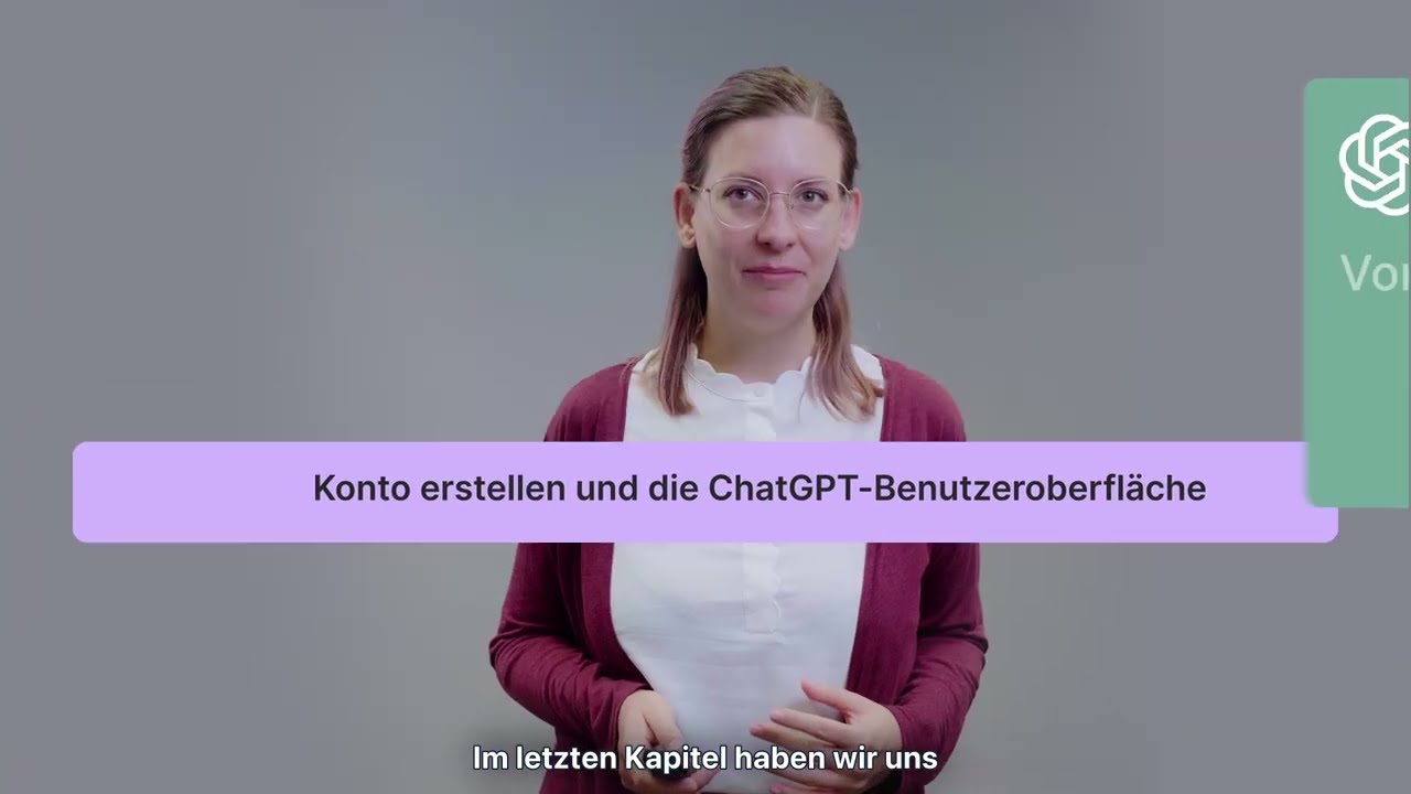 Video 5 – Konto erstellen & ChatGPT-Oberfläche erkunden 🖥️