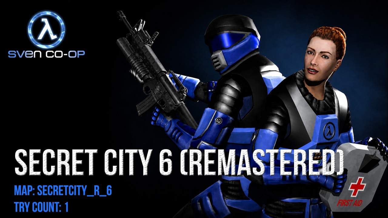 Sven Co-op - Map: Secret City 6 (Remastered) - Try count: 1 (Tentativa 1) - [No commentary]