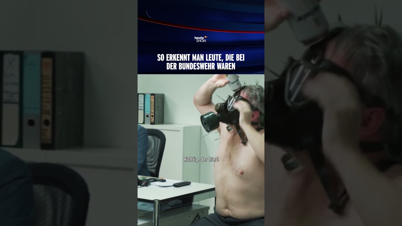 So erkennt man Leute, die bei der Bundeswehr waren | heute-show #shorts