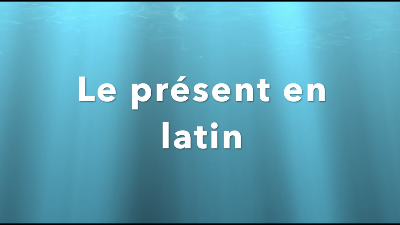 Latin - le verbe, la conjugaison du présent