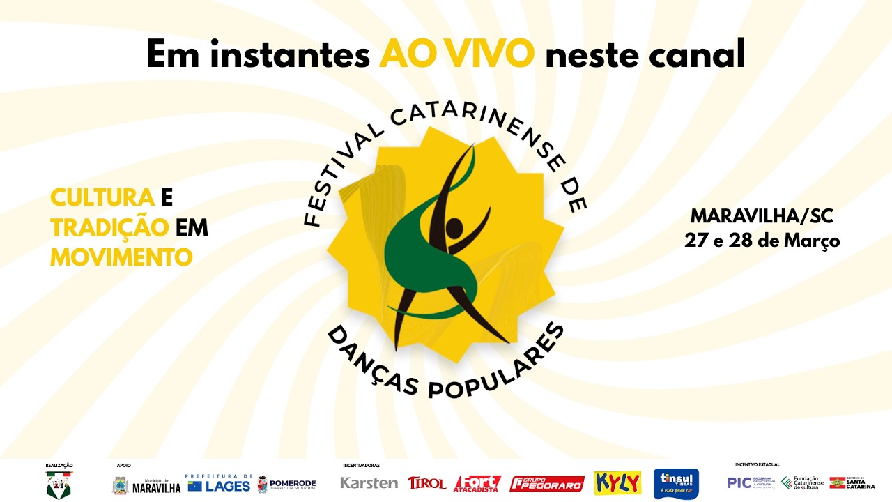 🔥 AO VIVO | 2&ordm; Festival Catarinense de Dan&ccedil;as Populares &ndash; Maravilha/SC | 2&ordf; Noite (28/03/2026)