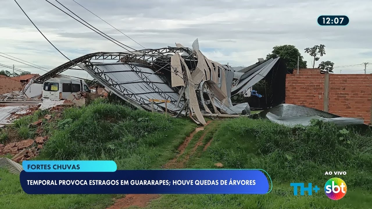 Chuva causa estragos em várias cidades da região