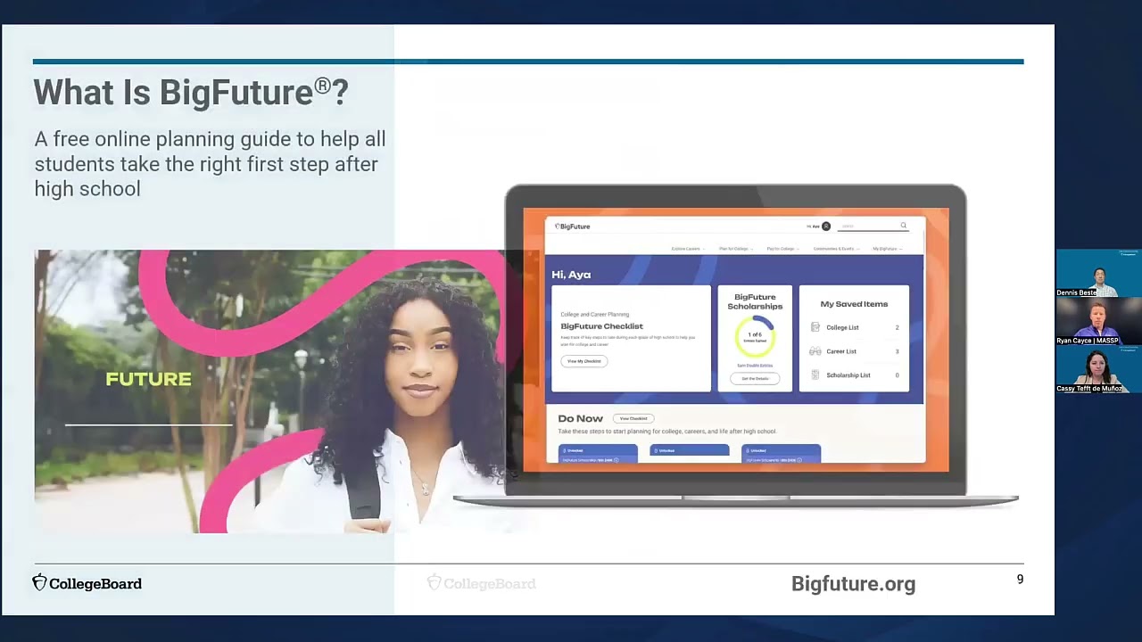 College Board Webinar: BigFuture