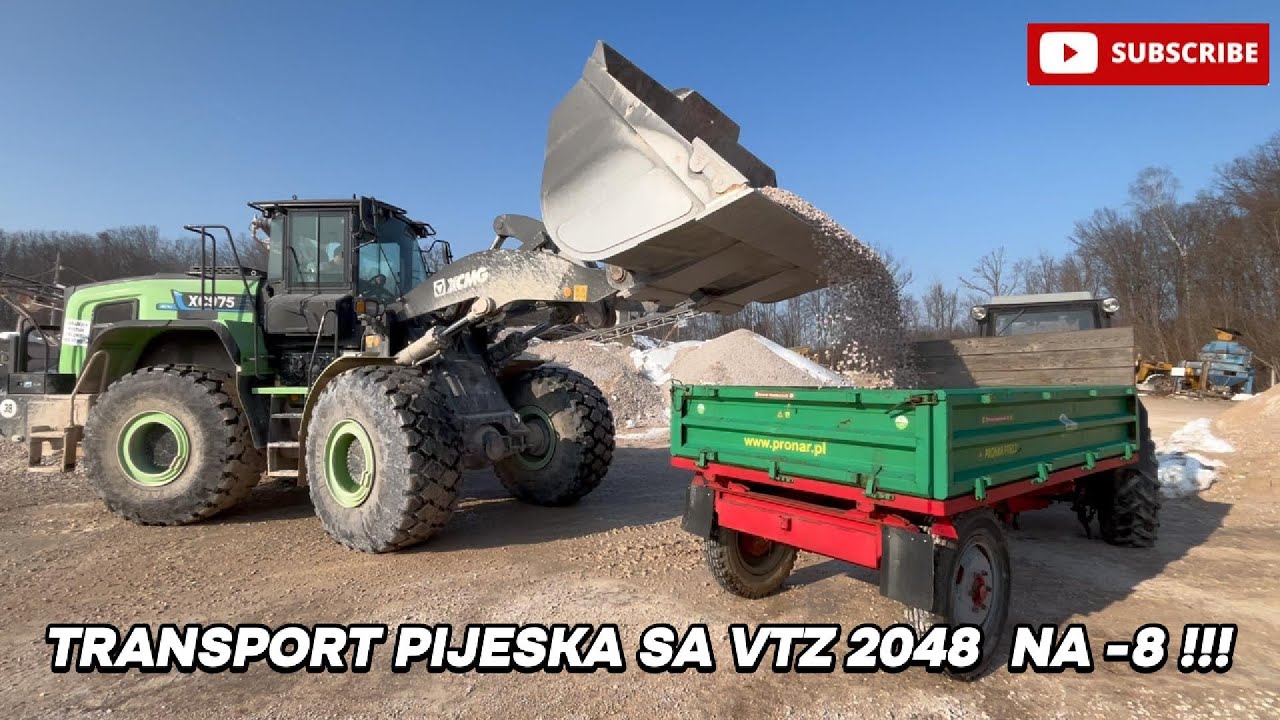 START VTZ 2048 NA -8 UJUTRO, I IDEMO U TRANSPORT PO PIJESAK NASIPAM DOMAĆINSTVO HAOS BLATO..