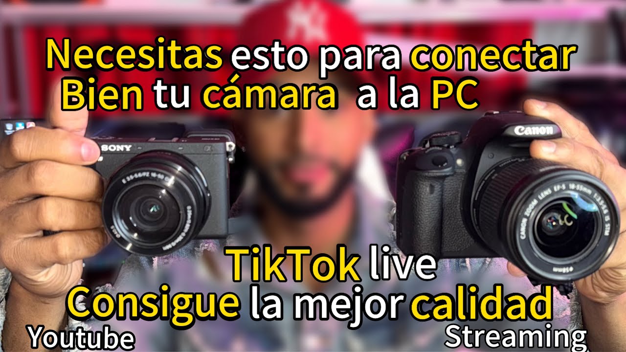 Todo lo que necesitas para conectar tu c&aacute;mara a la PC para hacer streaming.