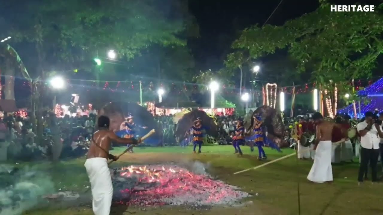 Ancient Depanama Sri Ganegoda Dewalaya Gini Maduwa - 2023 🔥 Dance with fire ash
