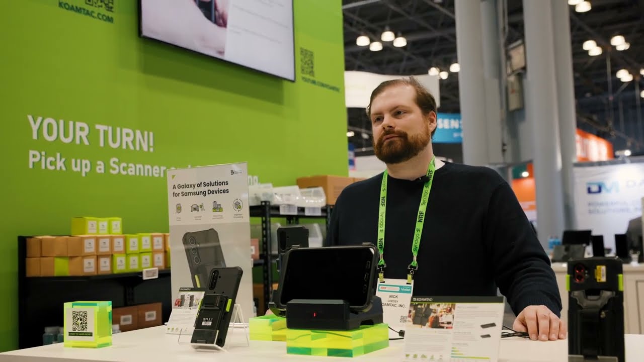 KOAMTAC at NRF 2026 | SmartSled®, Case Solutions, and Charging Cradles for Samsung Galaxy