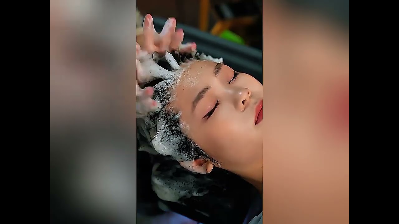 Deep Shampoo Hair Washing ASMR 🤯 #asmrsounds #asmrvideo #massage  #shorts #Hairwashingasmr #nyc#usa