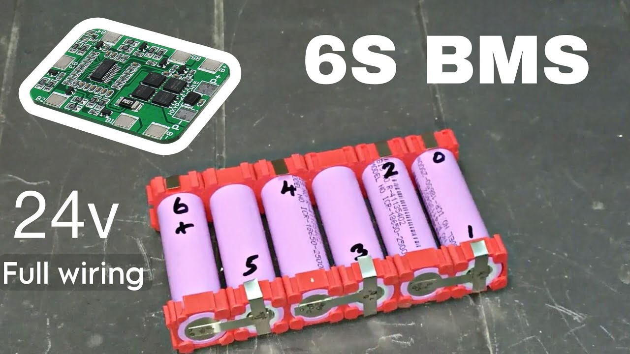 24volt 3000mah lithium ion battery making with 6S BMS Protection