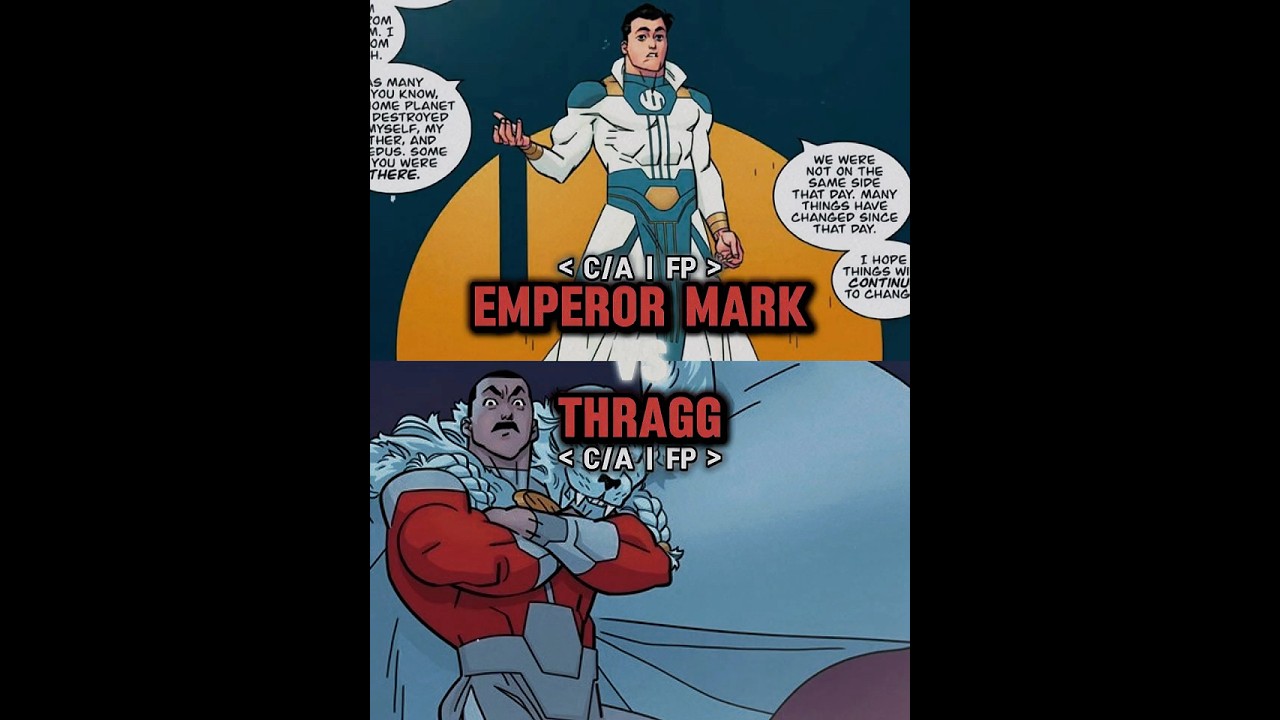 Emperor Mark vs Thragg | Battle #shorts #invincible