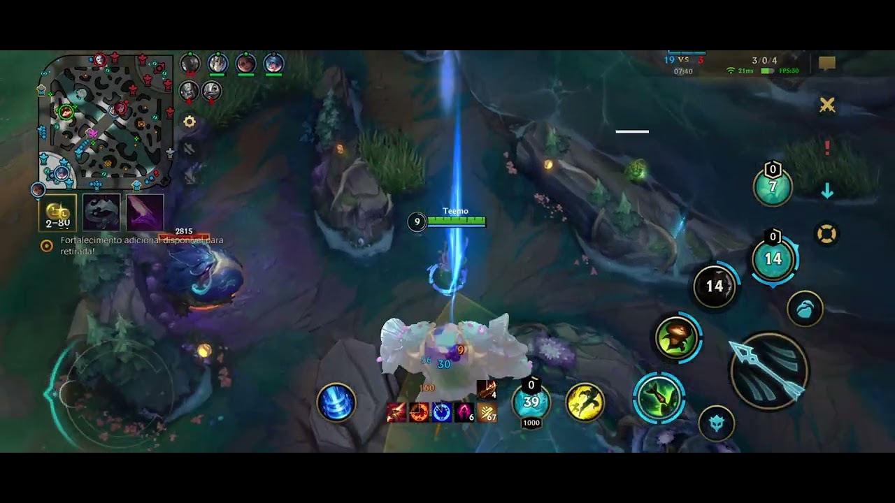 2ª partida de Teemo no caminho do Desafiante.Passo curto, cogumelo mortal e foco no topo. 🐭🍄🔥  