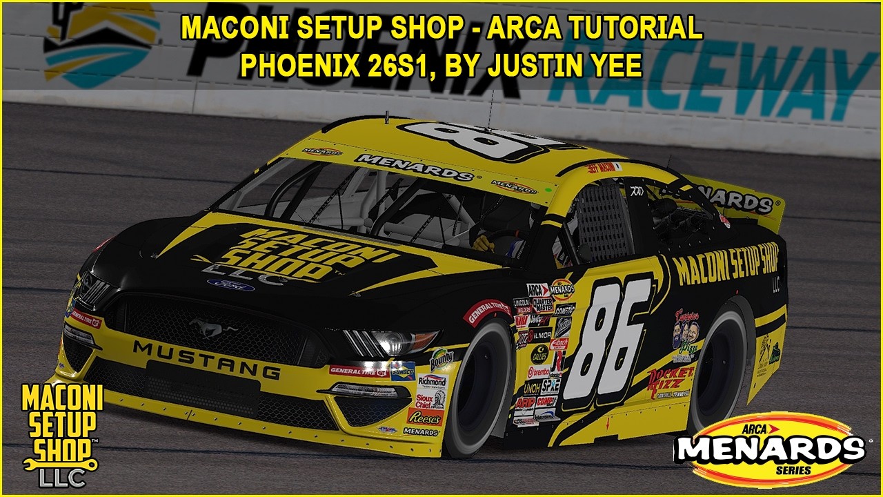 Руководство по квалификации и гонке 26S1 в iRacing Maconi ARCA Phoenix