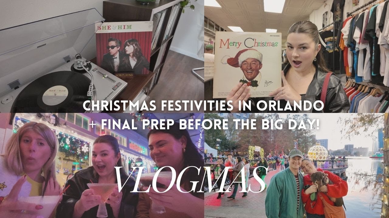 christmas days in orlando, record shopping, vintage market, holiday prep + more