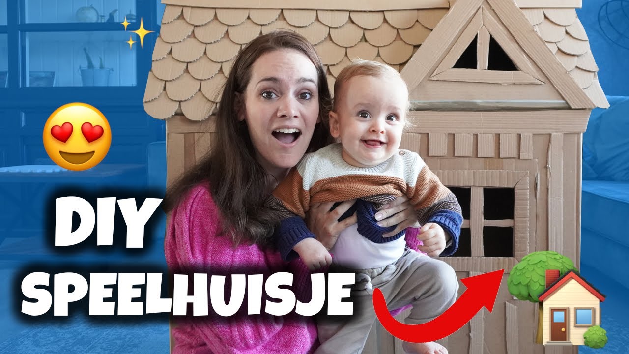 DIY SPEELHUISJE MAKEN VOOR HARVEY !! - Broer en Zus TV #705