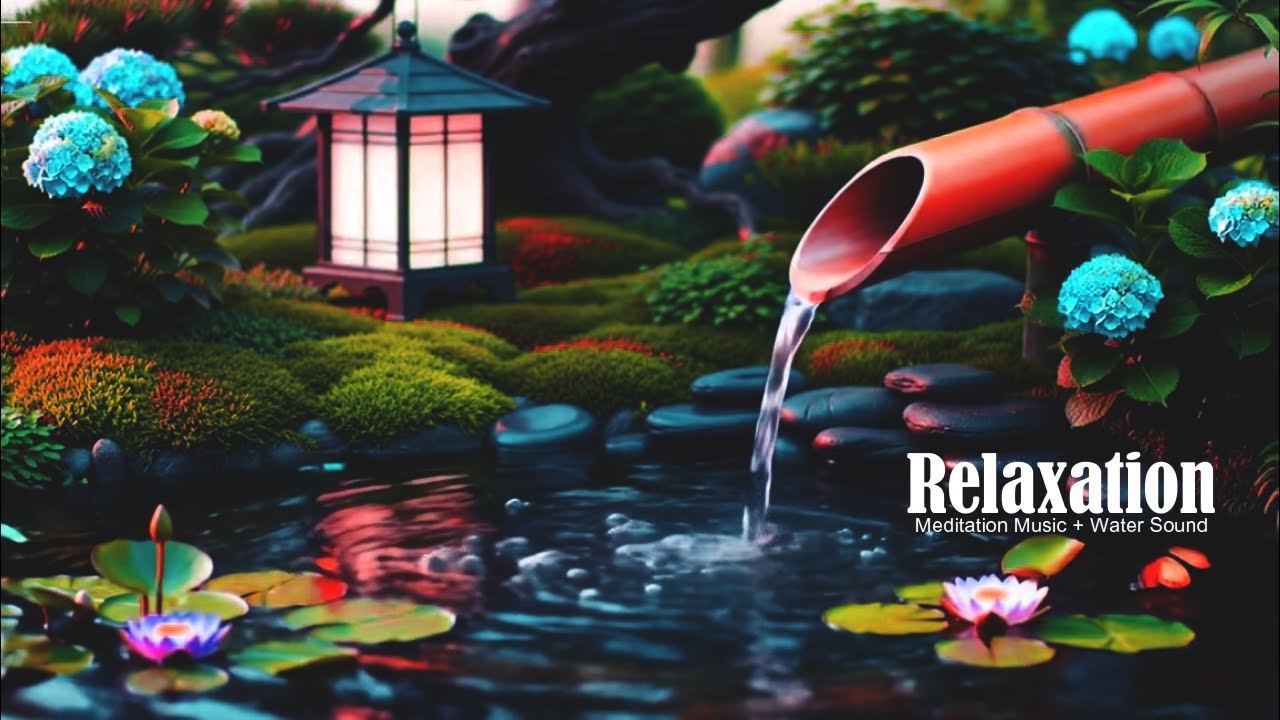 Relaxing Sleep Music 🌿 Bamboo Water Sounds for Deep Sleep, Stress Relief, Meditation & Nature Sounds