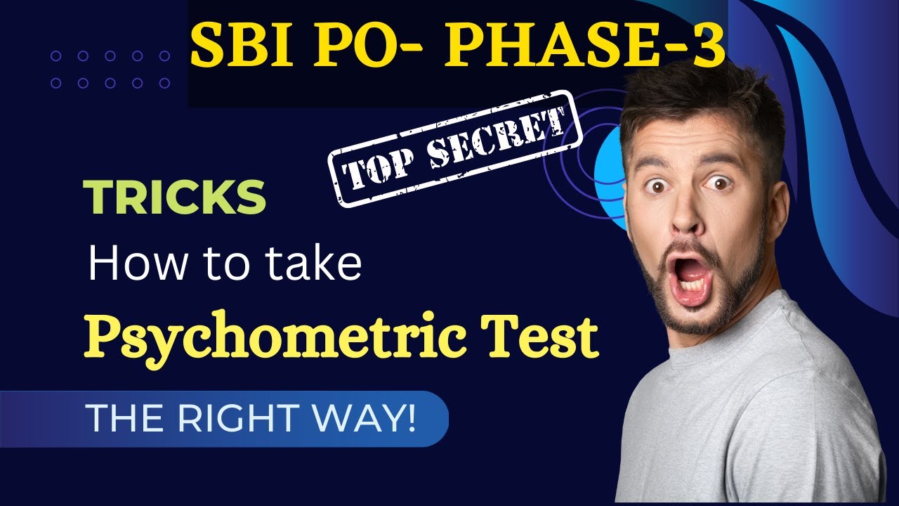How to handle Psychometric Test | SBI PO 2023