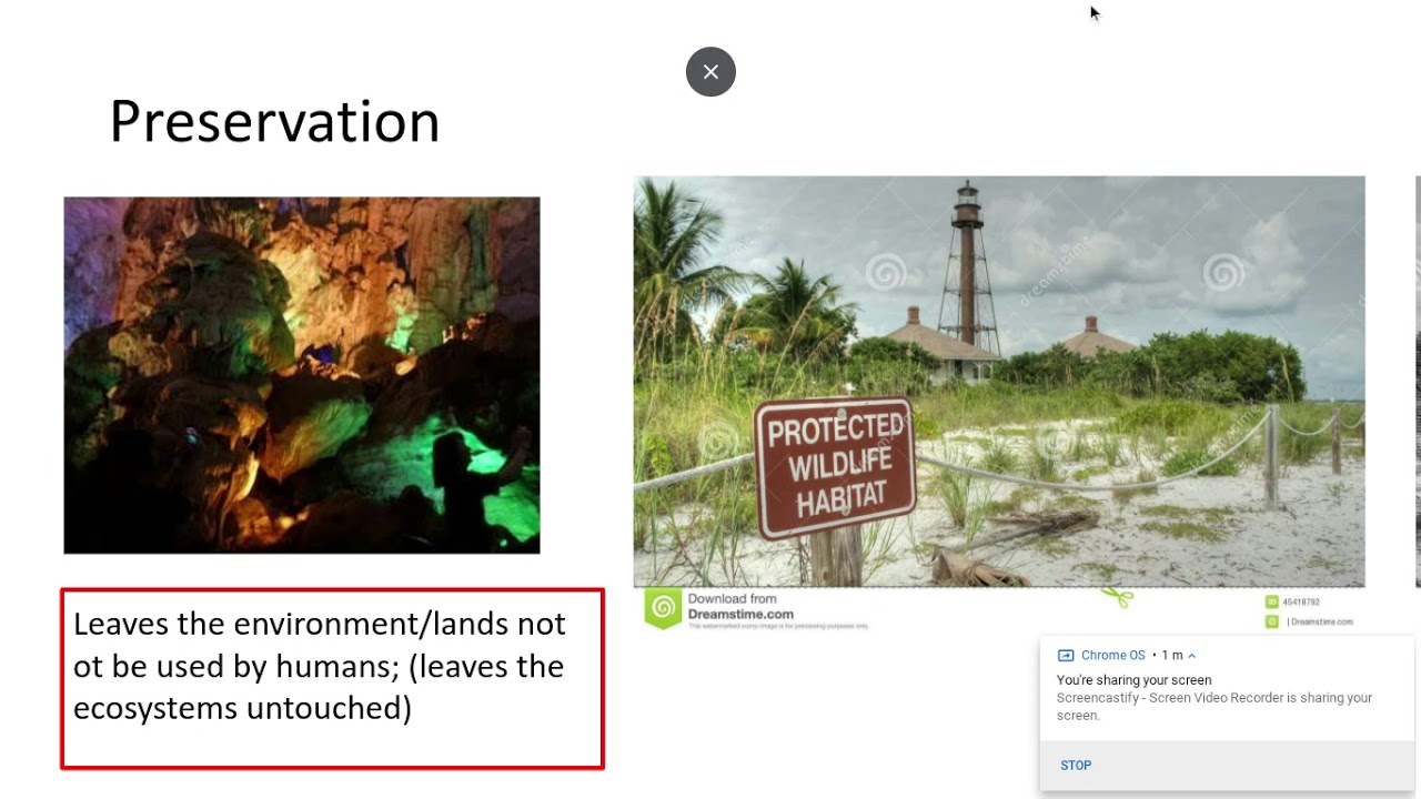 6.3.2 Populations and sustainabilty c) Conservation and preservation