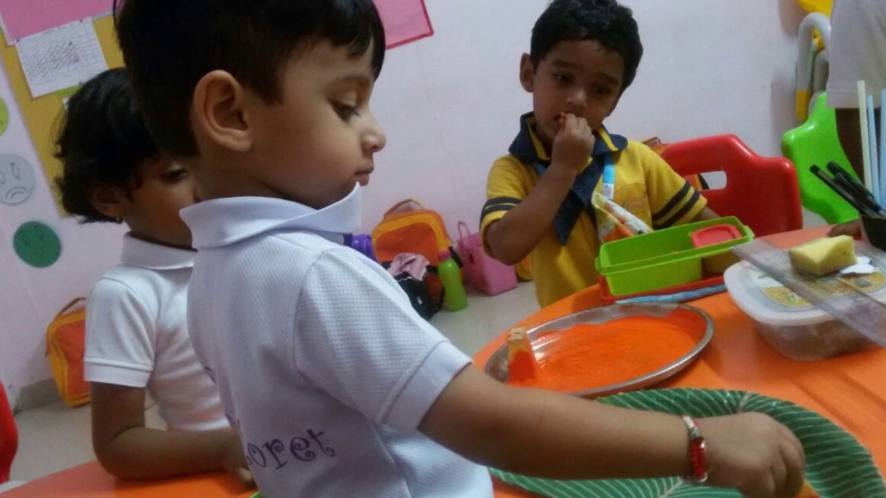 Sponge Dabbing Activity by Iris Florets AS Rao Nagar Children