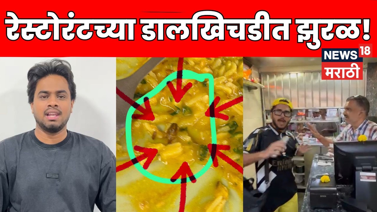 Mumbai News | डालखिचडीत झुरळ! अंधेरीतील हॉटेलमध्ये धक्कादायक प्रकार  | N18V