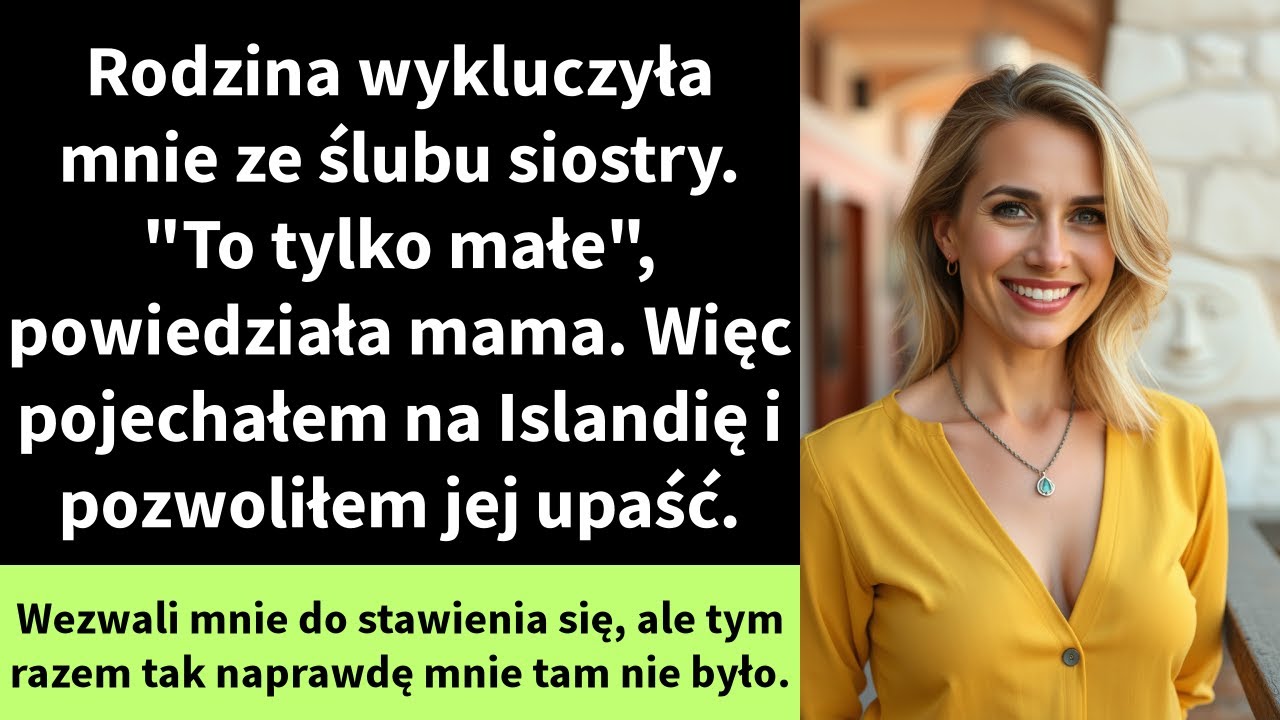 Rodzina wykluczyła mnie ze ślubu siostry. 