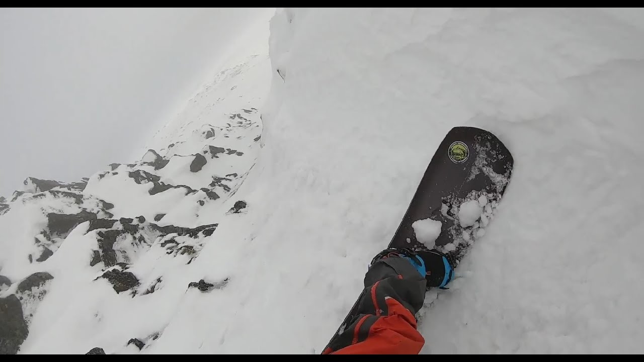 Saana South vol 2.0 Ice ax flip couloir