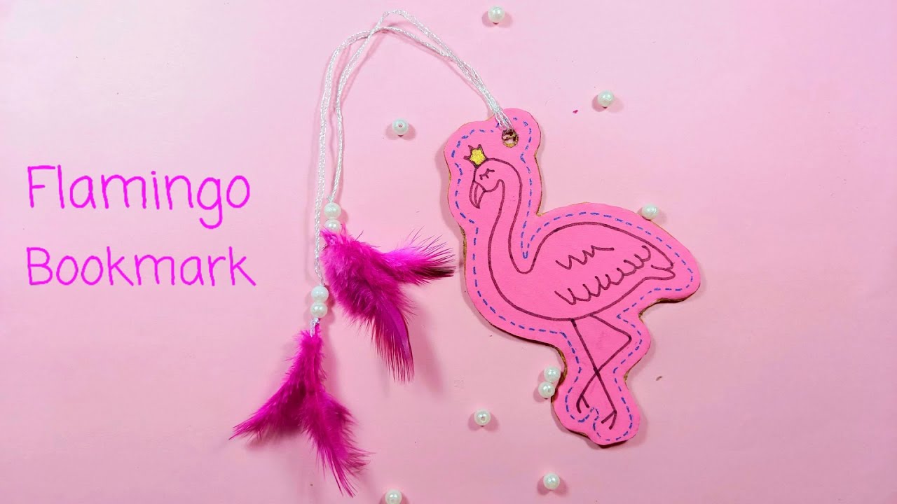 Flamingo Bookmark| DIY Bookmark|Handmade Bookmark| Customized Bookmark |#Bookmark_ideas|Rainbow DIY🌈