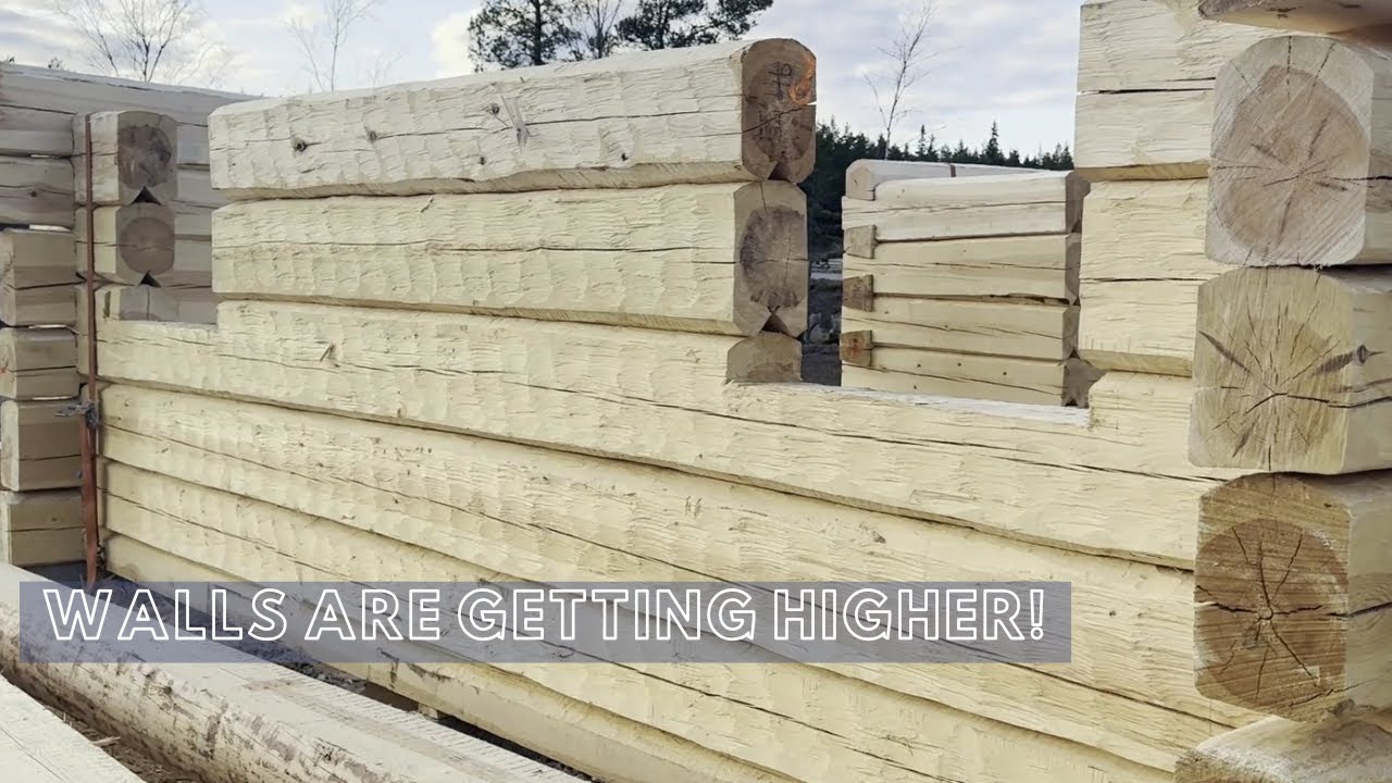 Log Cabin Build Going In On It´s Fifth Week