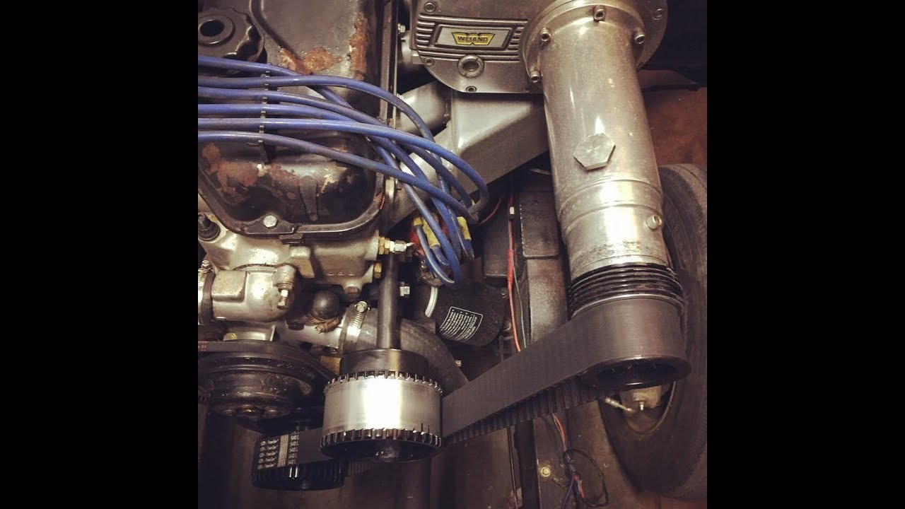 Ford 250 Crossflow boost increase with gilmer supercharger pulley