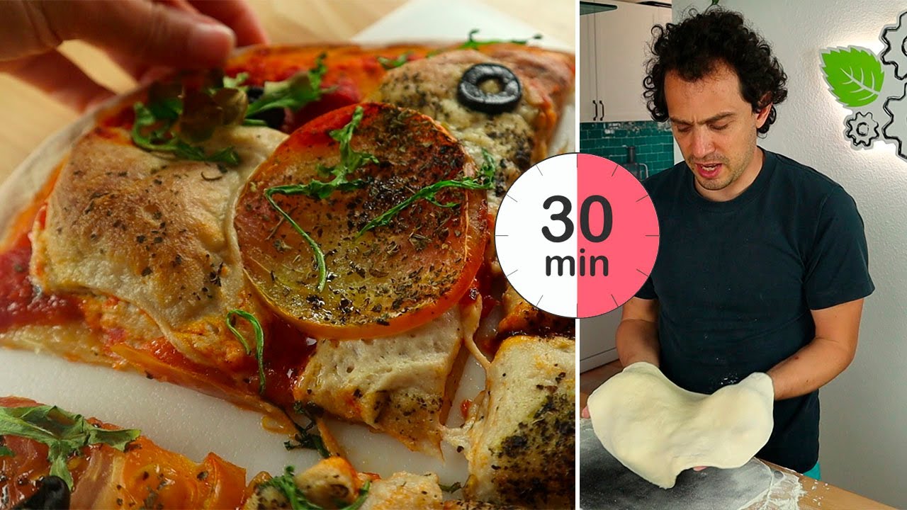 Cómo hacer PIZZA RÁPIDO (receta de masa fácil)