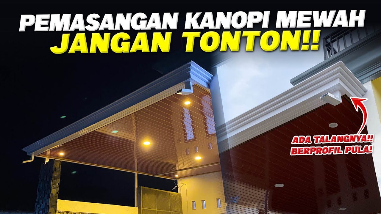 CARA PASANG KANOPI PLAFON PVC DENGAN BENAR DAN CEPAT
