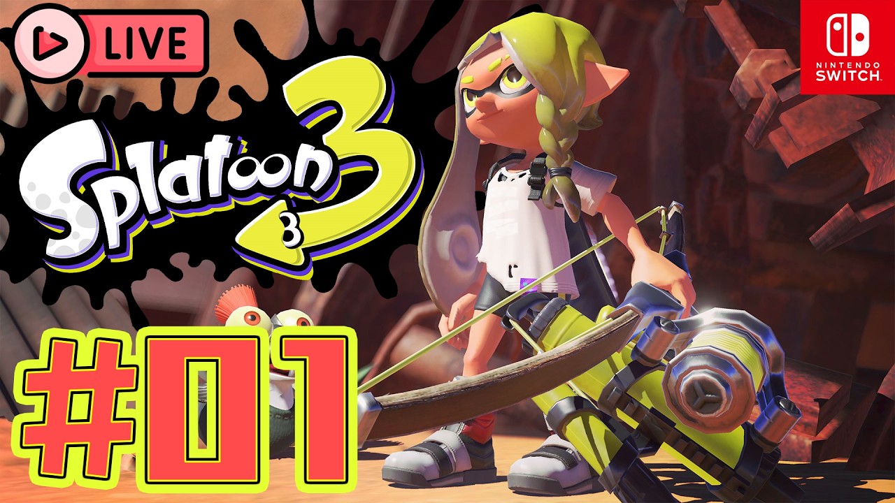 【Splatoon 3 Live🔴】#01 初次加入柒彈！新手之路～～【Gameplay 對戰影片】