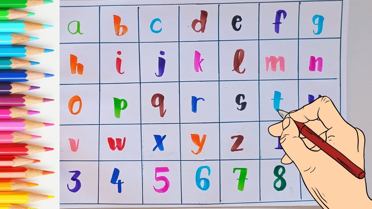 Write abcd on dotted lines| Small letters A to Z| How to write small letters ABC alphabets|Easy abcd