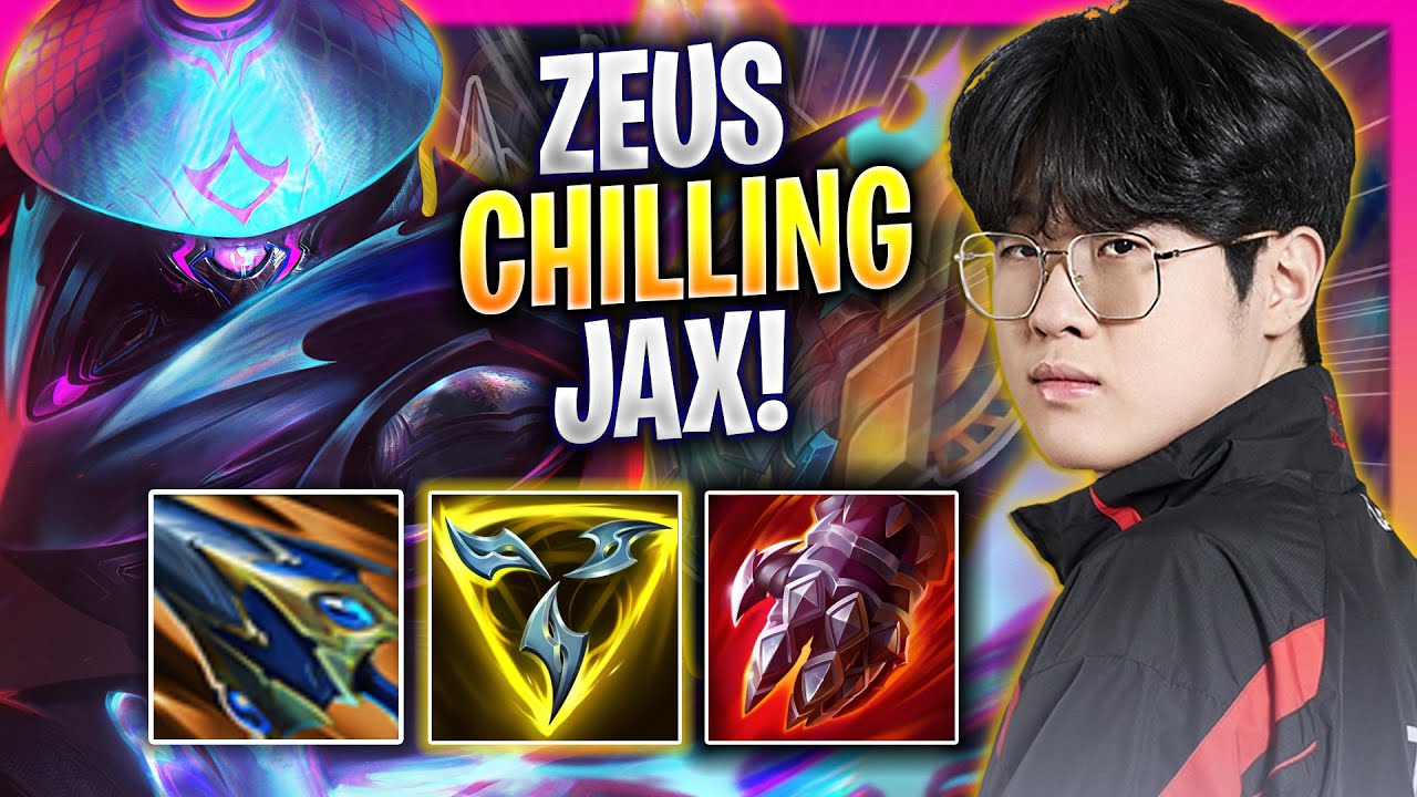 ZEUS CHILLING WITH JAX! - T1 Zeus Plays Jax TOP vs Renekton! | Season 2024