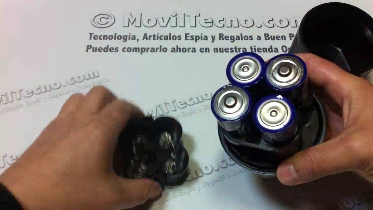 Foco luz led con sensor de movimiento a pilas - MovilTecno.com