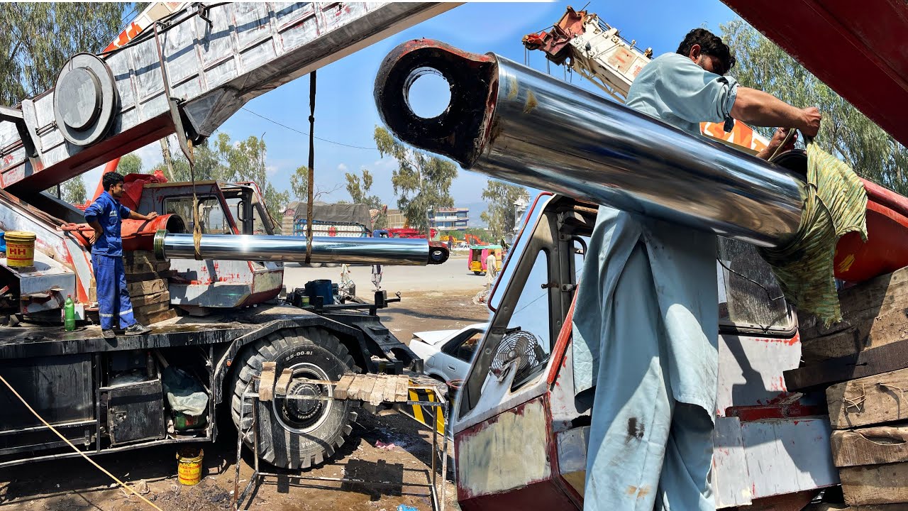 Complete Installing Process | How To Replace Mobile Crane Hydraulic Cylinder Seals