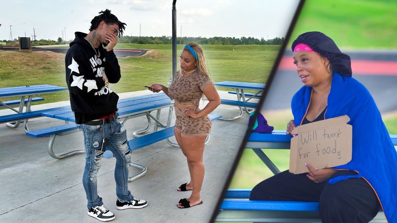 Reverse baddie prank …. He was shook